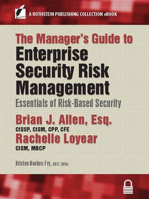 cover image of The Manager's Guide to Enterprise Security Risk Management